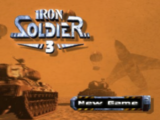 Iron Soldier 3 title screen for Playstation
